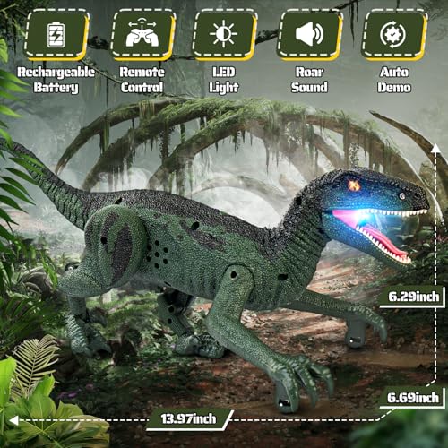 Dinosaur Toys for Kids, 2.4GHz Remote Control Dinosaur with Walking - image 2