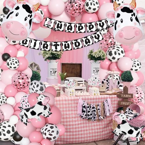 Save 37% on Pink Cow Party Decorations - Balloon Garland Kit - Image 6