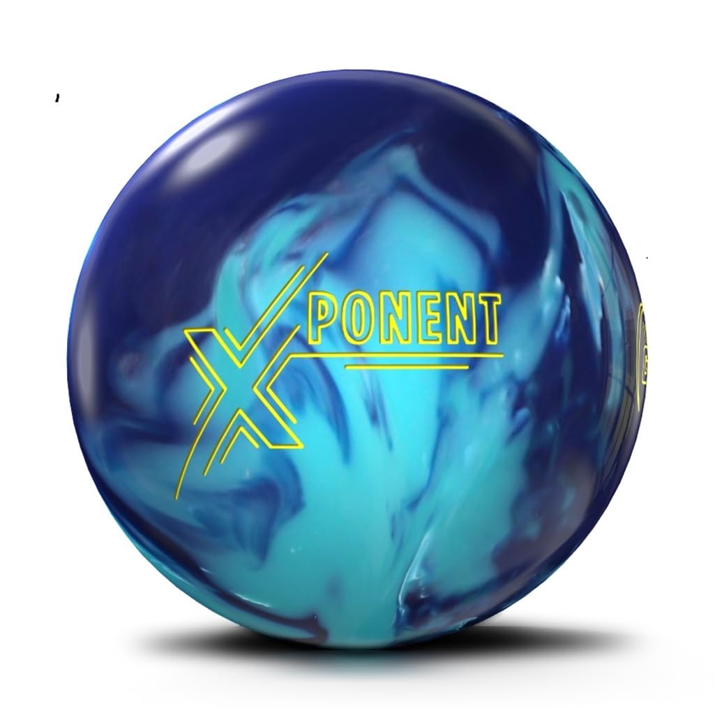 Bowlerstore Products900 Global PRE-DRILLED Xponent Midnight/Cyan Solid Bowling Ball