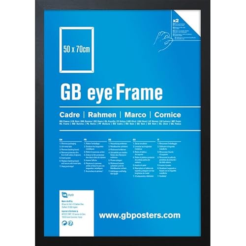 GB eye Cadre MDF (50 x 70 cm) Noir Cover