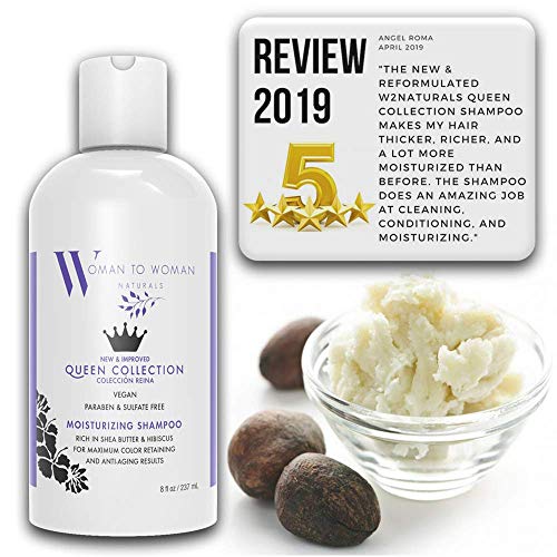 Queen Collection Moisturizing Shampoo - Anti-Aging & Energizing Care - Revives Dry, Damaged Strands - Natural Cleanser for All Hair Types - Vegan Hair Product - Paraben & Sulfate Free - 8 fl oz