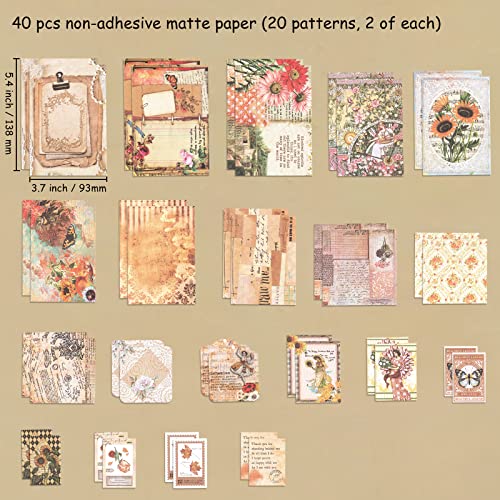 100 Pcs Vintage Scrapbooking Supplies Junk Journal Kit Decoupage Paper Stickers Ephemera Pack For Art Aesthetic Journaling Bullet Journals Planners Craft Notebook Cottagecore Collage Album (Butterfly) #TOP2