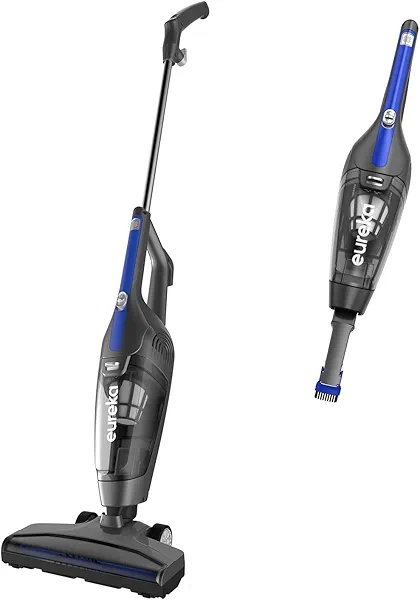 Eureka Corded Stick Vacuum Cleaner for Home Pet Hair, Lightweight Stick Vacuum Cleaner with Powerful Suction for Carpet Tile and Hard Floor, Blue, 3-in-1 Handheld Vac NES312 3-in-1 Handheld 
