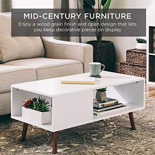 Best Choice Products SKY5933 Wooden Mid-Century Modern Coffee Table, Accent Furniture For Living Room thumb #2