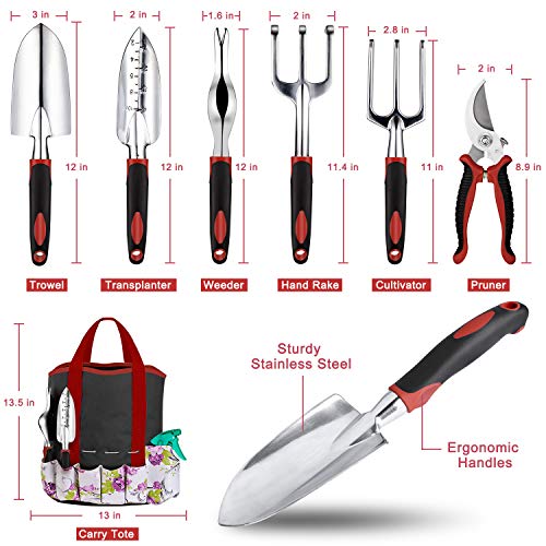 image for Tudoccy Garden Tools Set 83 Piece Succulent Tools Set Included, Heavy 