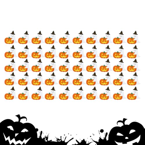 Sillas para Tarjetas de Halloween, Soporte Fantasma para Caramelos – Lote de 50 Piezas Soporte Decorativo para niñas, niños, cumpleaños, Bodas
