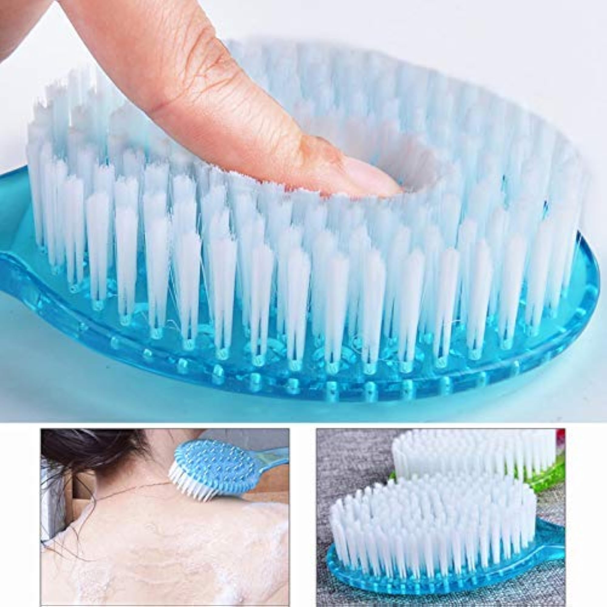 Long Handle Soft Bristles Exfoliating Bath Brush For Cleanse & Massage
