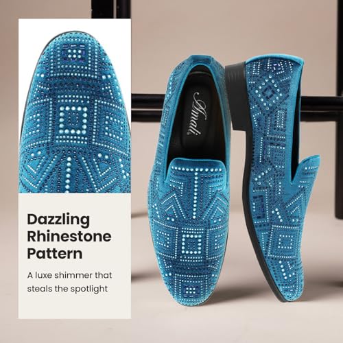 Image of Amali Men's Embellished Velvet Tuxedo Loafers, Smoking Slippers | Velvet slip-on smoking slippers with embellished upper for tuxedos, weddings and formal occasions
