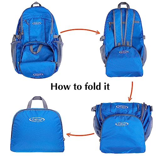 Image of G4Free 40L Lightweight Packable Hiking Backpack, Waterproof Travel Daypack | Water-Resistant Polyamide, Size: 18.9*12.9*9.4inch(L*W*H), 100% Waterproof Wet Pocket, Travel, Climbing, swimming