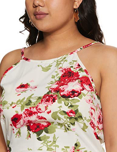 Image of pluss Women's Georgette A-Line Knee-Length Dress