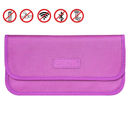 Faraday Bag, Wisdompro RFID Signal Blocking Bag Shielding Pouch Wallet Case for Cell