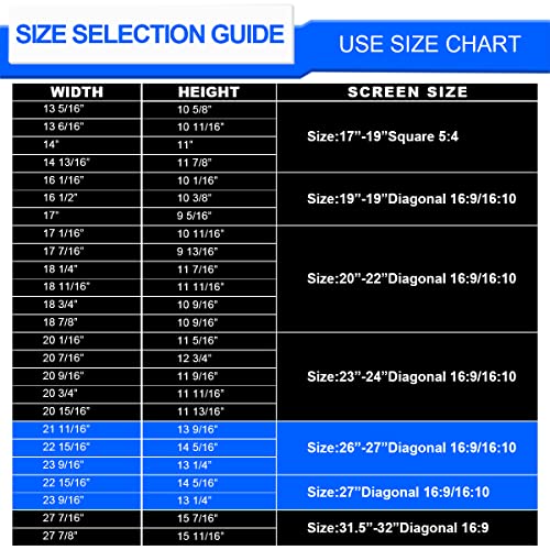 Image of Computer Privacy Screen Filter 27 inch Hanging Privacy Screen Protector Compatible Widescreen Computer Monitor with Aspect Ratio 16:9,Anti-Glare Privacy Screen Protector (27 inch Diagonal (16:9))