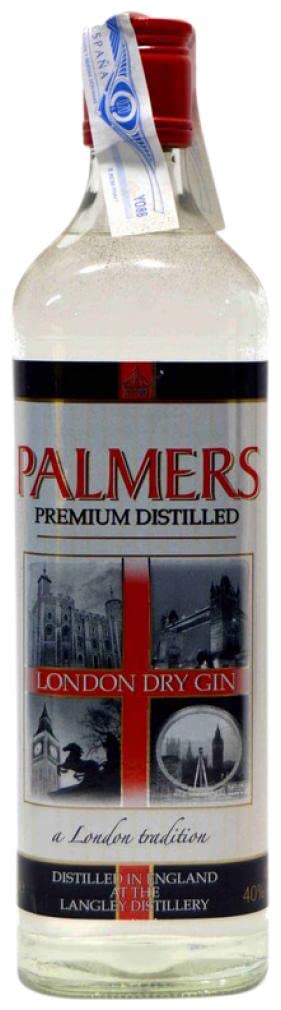 3 × Ginebra Langley's Gin Palmers London Dry (Caja de 3 Botellas de 70 cl)