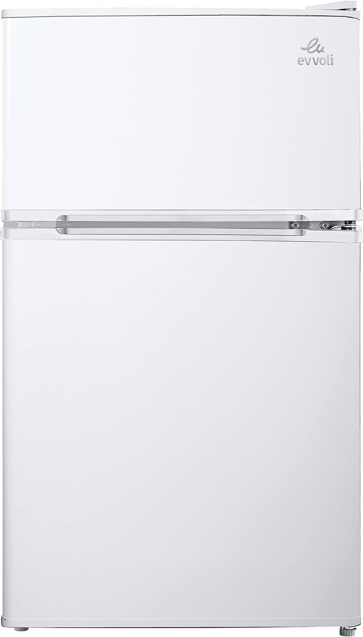 Top Mount Refrigerator, 100 Liters, Adjustable Leg, Interior light, Defrost type, EVRFM-100W