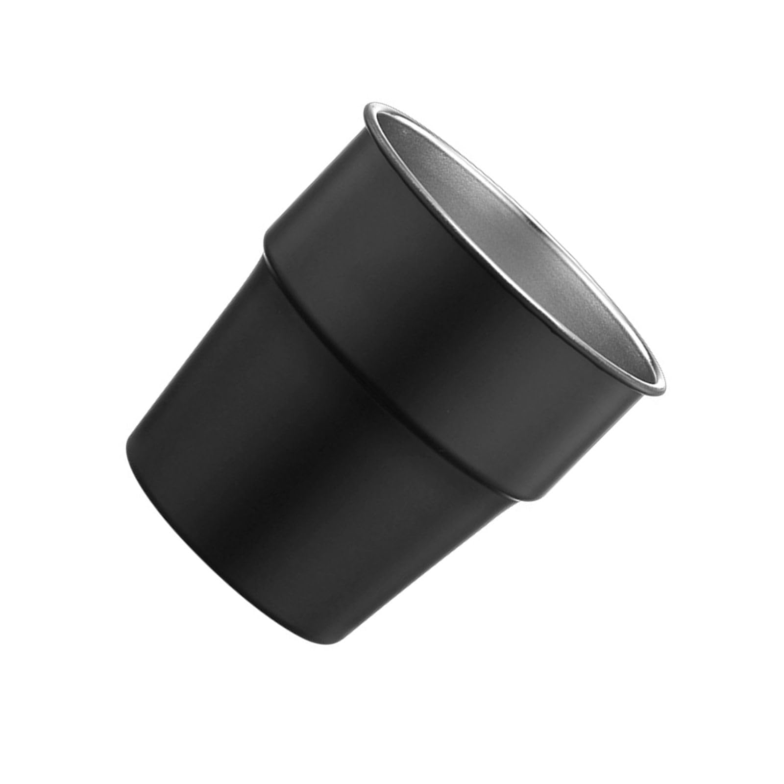 MALSSE 6 Pack Metal Camping Cup Coffee Cup Drinkings Cups 304Stainless Steel Texture Beverage Suitable for Outdoor Activity Metal Drinking Cups