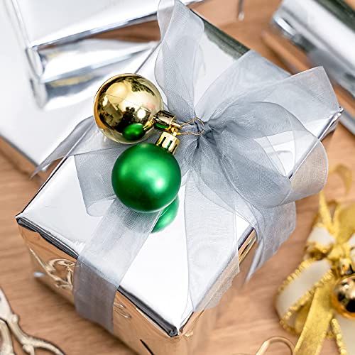 RUSPEPA Silver Metallic Wrapping Paper - Solid Color Paper Perfect for Wedding, Birthday, Christmas, Baby Shower - 17 Inches X 32.8 Feet