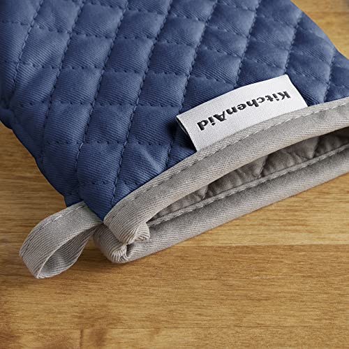 KitchenAid Asteroid Mini Oven Mitt Set, 5.5"x8", Blue Willow, 2 Piece - image 4