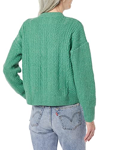 Image of Amazon Essentials Women's Soft-Touch Modern Cable Crewneck Sweater (Available in Plus Size)