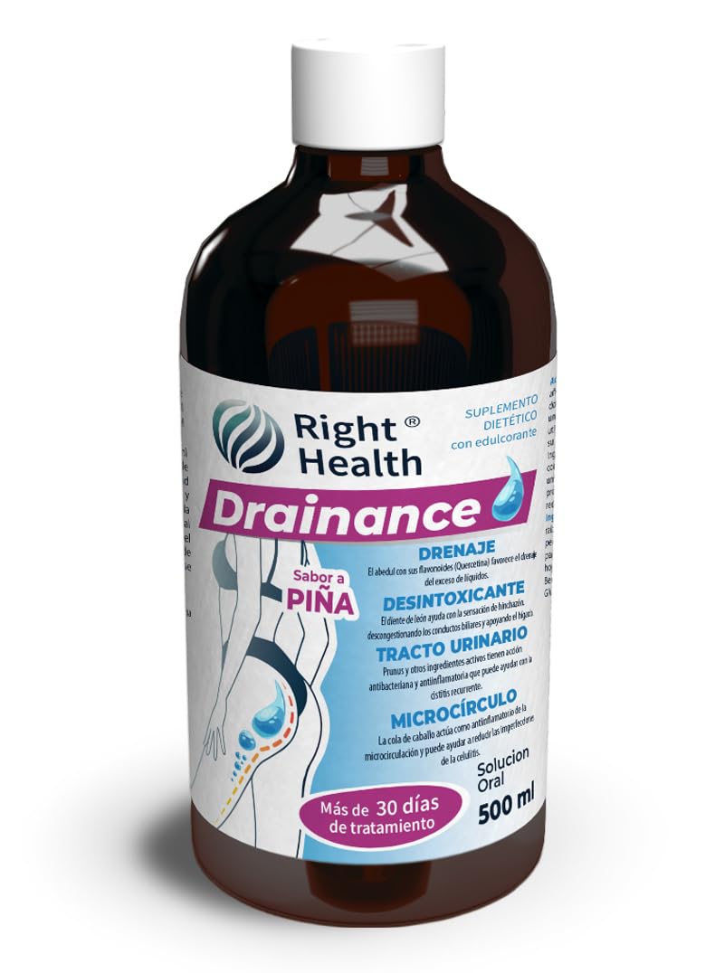 DRAINANCE: Diurético natural potente. Detox drenante y depurativo. Drenante liqu