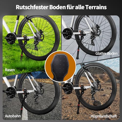 JIANFA Fahrradständer, 24-29 Zoll Höheverstellbar Fahrrad Ständer mit rutschfestem Gummifuß, Aluminiumlegierung Cube Fahrradständer für Mountainbike, E-Bike, Rennrad