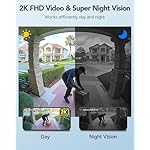 XTU Wireless Video Doorbell Camera, 180° Head-to-Toe Video, Live View with Two-Way Talk, 2.4G Wi-Fi Doorbell Camera with Chime, Local/Cloud Storage, Human Detection, Works with Alexa & Google Home - Image 2