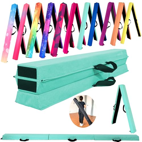 Image of Marfula 6 FT / 8 FT / 9 FT Folding Gymnastics Beam Foam Balance Floor Beam