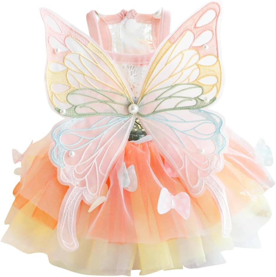 Rainbow Butterfly Dog Dresses for Small Dog Girl Martinique Ubuy