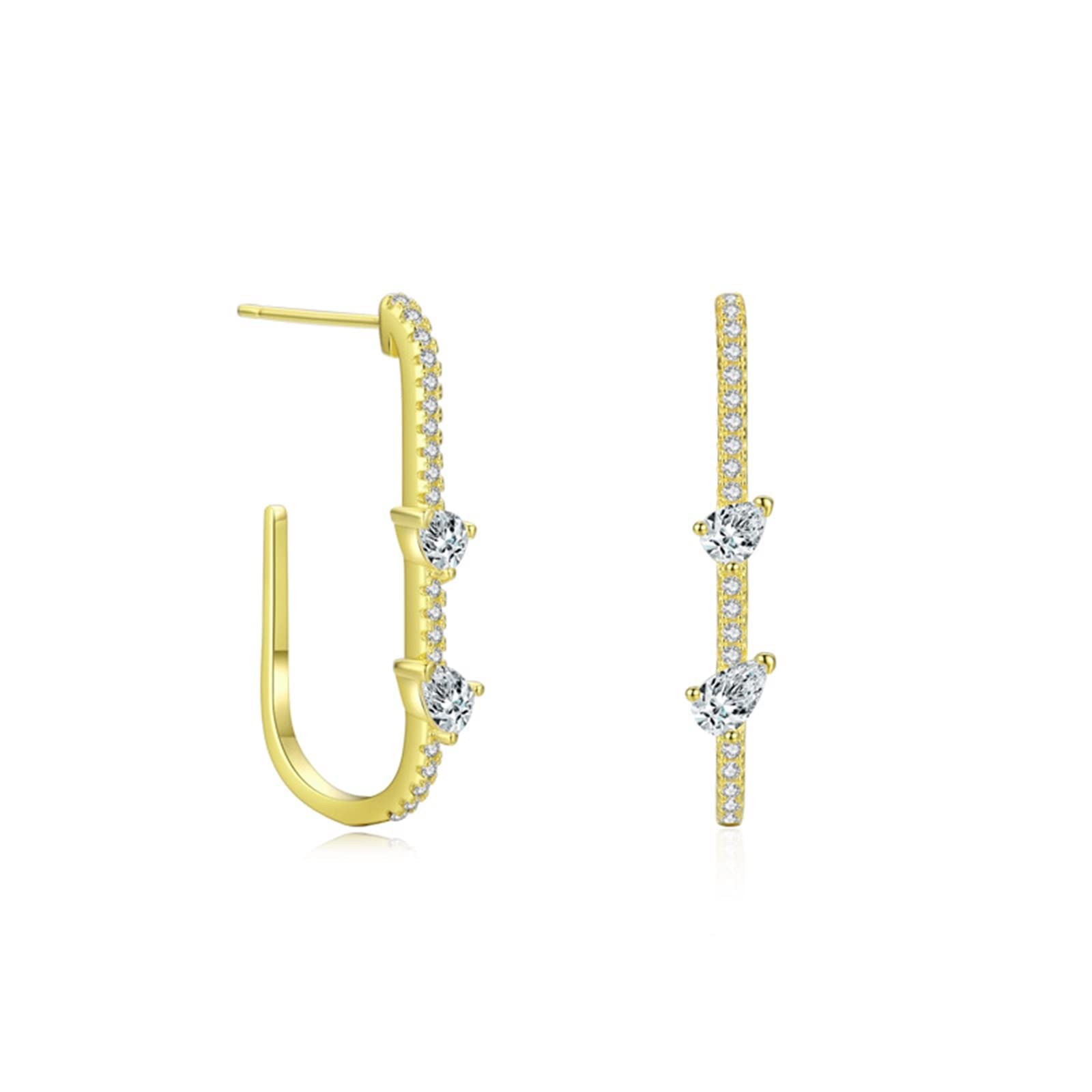 Pendientes de tuerca de plata de ley, aretes de metal para mujer, alambre de oreja con forma de pera, circonita cúbica, aretes de joyería sin níquel