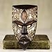 NOVICA Handmade Wooden Mask | Unisex Adult | Artisan Crafted | Hunter Wall Hanging Decoration Mask | Wood & Aluminum Decor | Ghana Cultural | Face Sculpture | 7