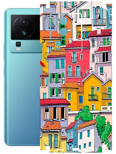 Image of AtOdds - Full Body Back Screen Guard Protector Film - Lamination Wrap Skin Sticker Compatible with IQOO NEO 7 PRO (5G) | Scratchproof Matte Finish (Concrete Jungle)