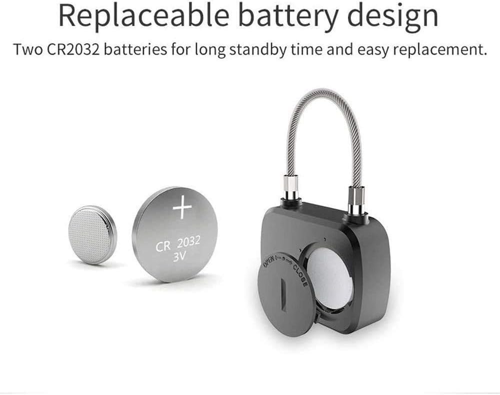 Candado sin llave con huella dactilar, Candado de huella digital for casillero, mochila, maleta, gabinete, cajón