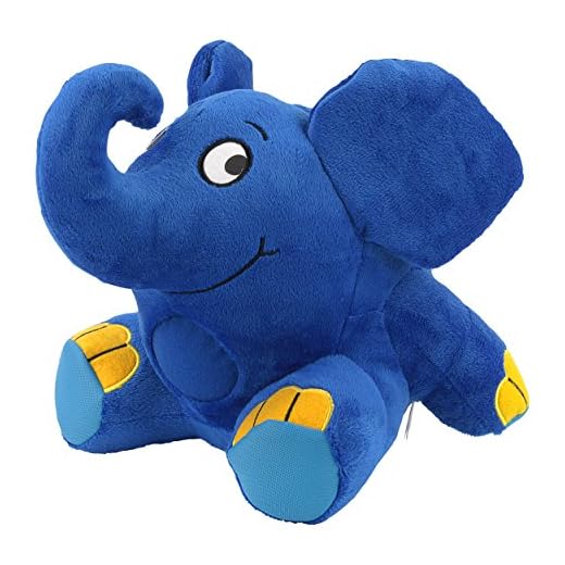 Ansmann 1800-0014 - Elefante de peluche con luz nocturna y nana para dormir [Importado de Alemania]