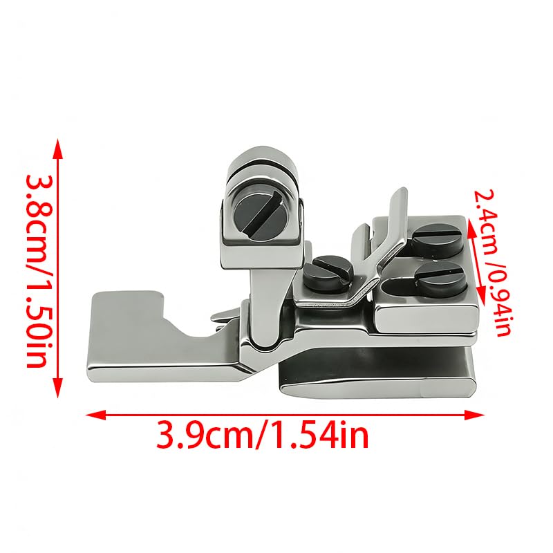2 Piezas Pie de Prensatelas Ajustable para Máquina Overlock miniatura 3