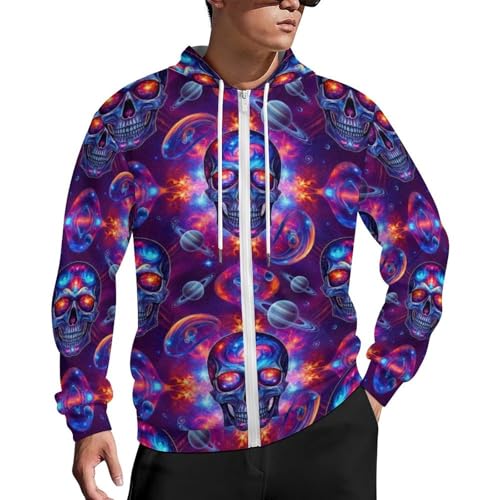 Sudadera con capucha y cierre para hombre miniatura 1