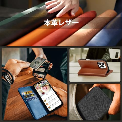 【サイズ:iPhone16ProMax_色:ナッパ革ネイビーブルー】SHIELD サイズ:iPhone16ProMax_色:ナッパ革ネイビーブルー】SHIELD
