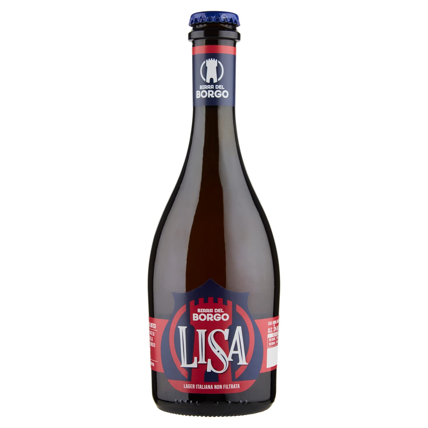 Birra Del Borgo Lisa, Birra Bottiglia - Pacco da 12x50cl