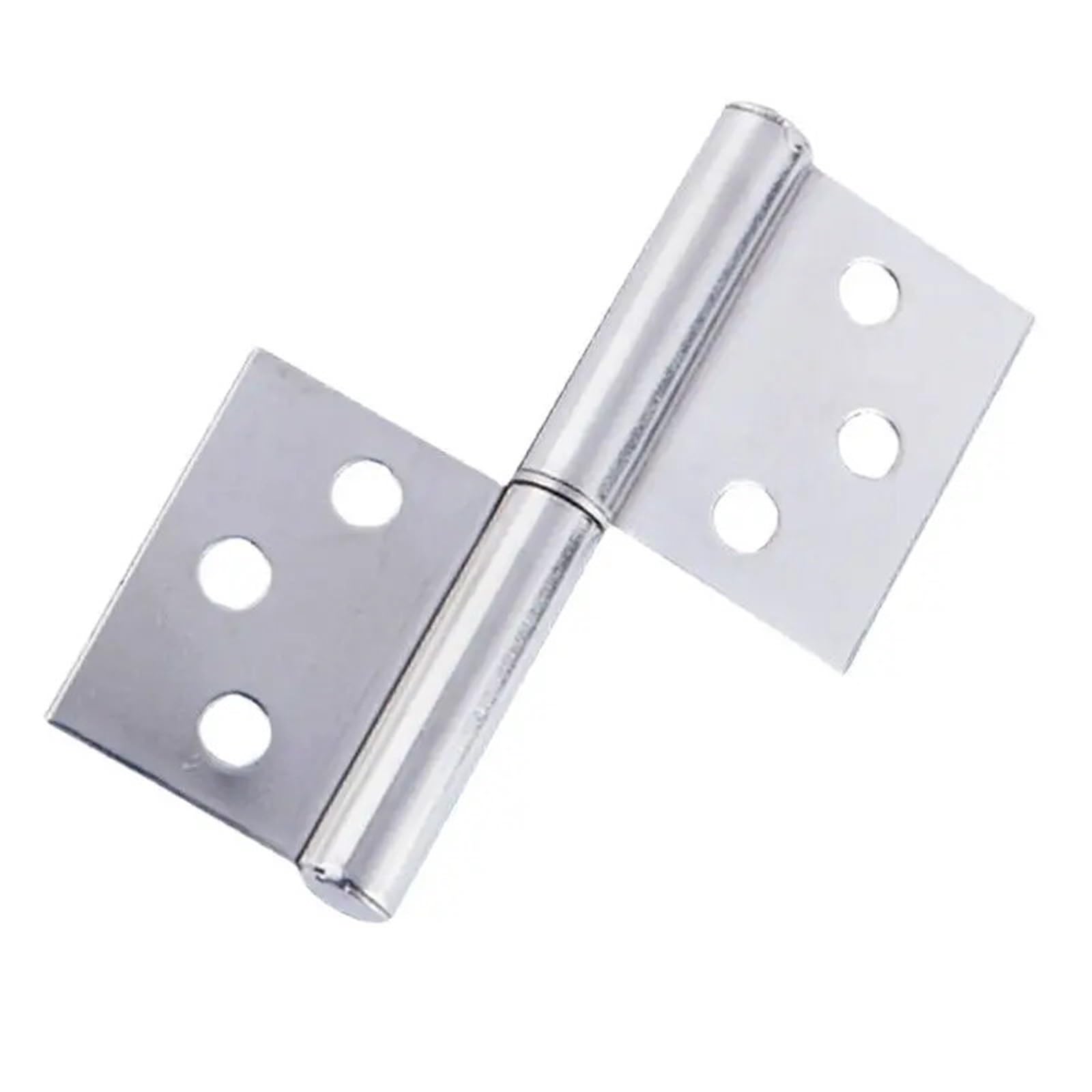 Kdhcvkz Silver 1Pcs 3" Flag Stainless Steel Thickened Detachable Aluminum Alloy Door Welding Hinge