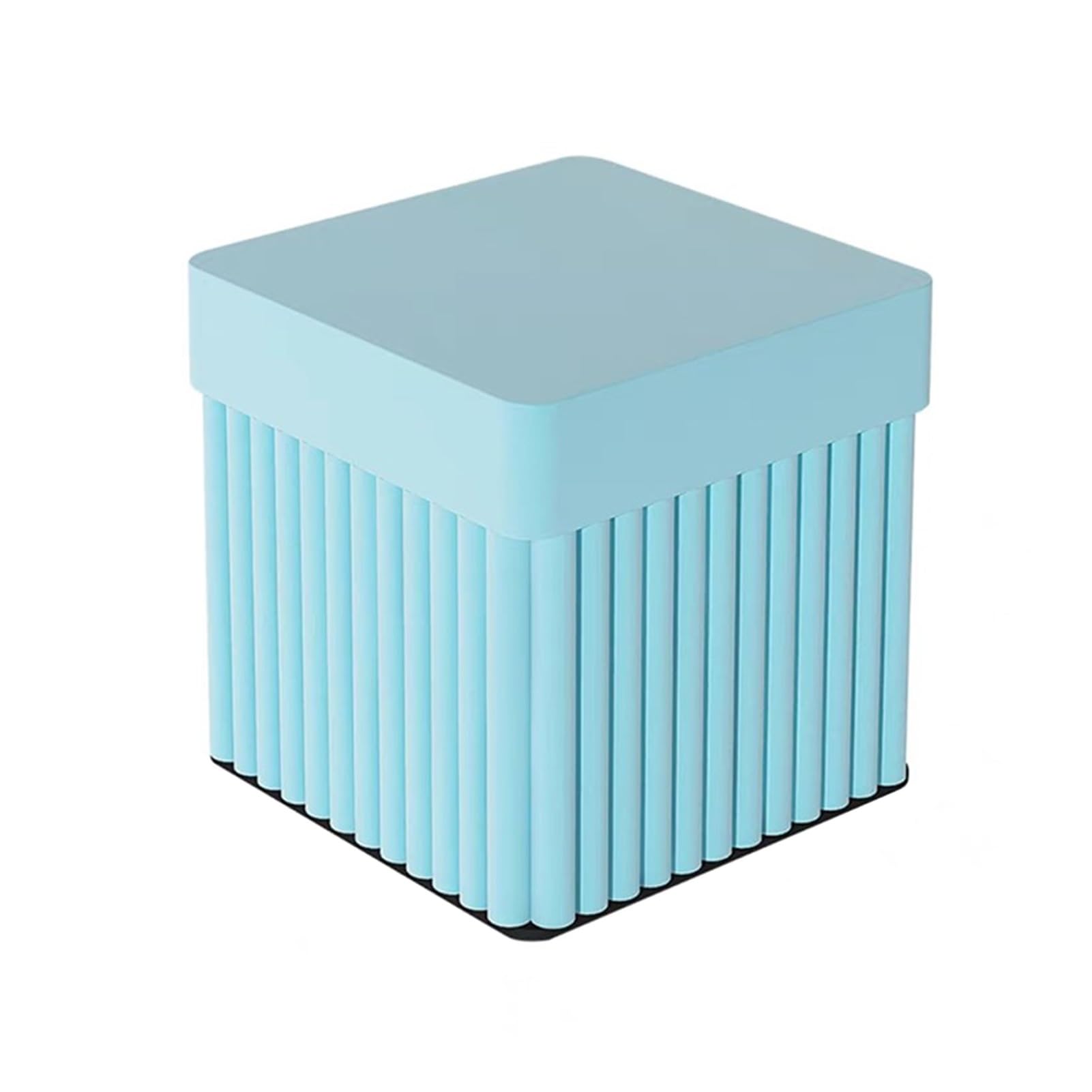 Présentoir carré bleu de créateur pour boutique de vêtements et fête