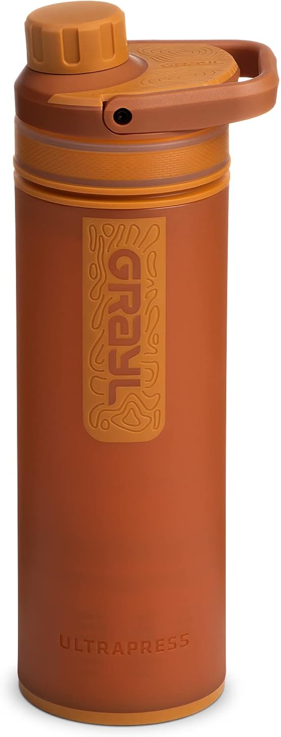 GRAYL UltraPress Water Purifier & Filter Bottle for Hiking, Backpacking, and Travel (Mojave Redrock) GRAYL UltraPress Water Purifier & Filter Bottle for Hiking, Backpacking, and Travel (Mojave Redrock)