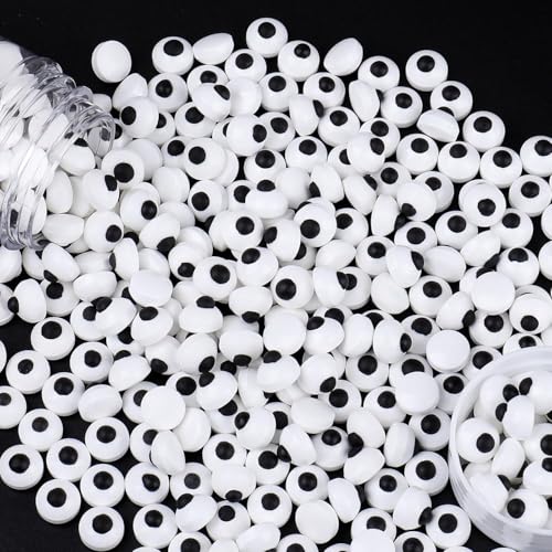 Ojos de Azúcar Comestibles (78g) - Ojos Blancos de 1cm para Tartas de Halloween, Cupcakes y Fiestas de Miedo