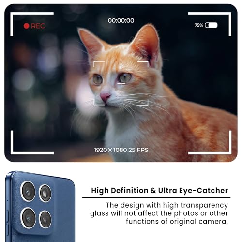 Image of FIRST MART Camera Lens Protectors for Motorola Edge 60 Stylus (6.7 Inches) Tough HD Individual Aluminum Alloy Lens Ring Cover, Scratch Resistant, Thin Lens Protection| Silver, 1 Pack