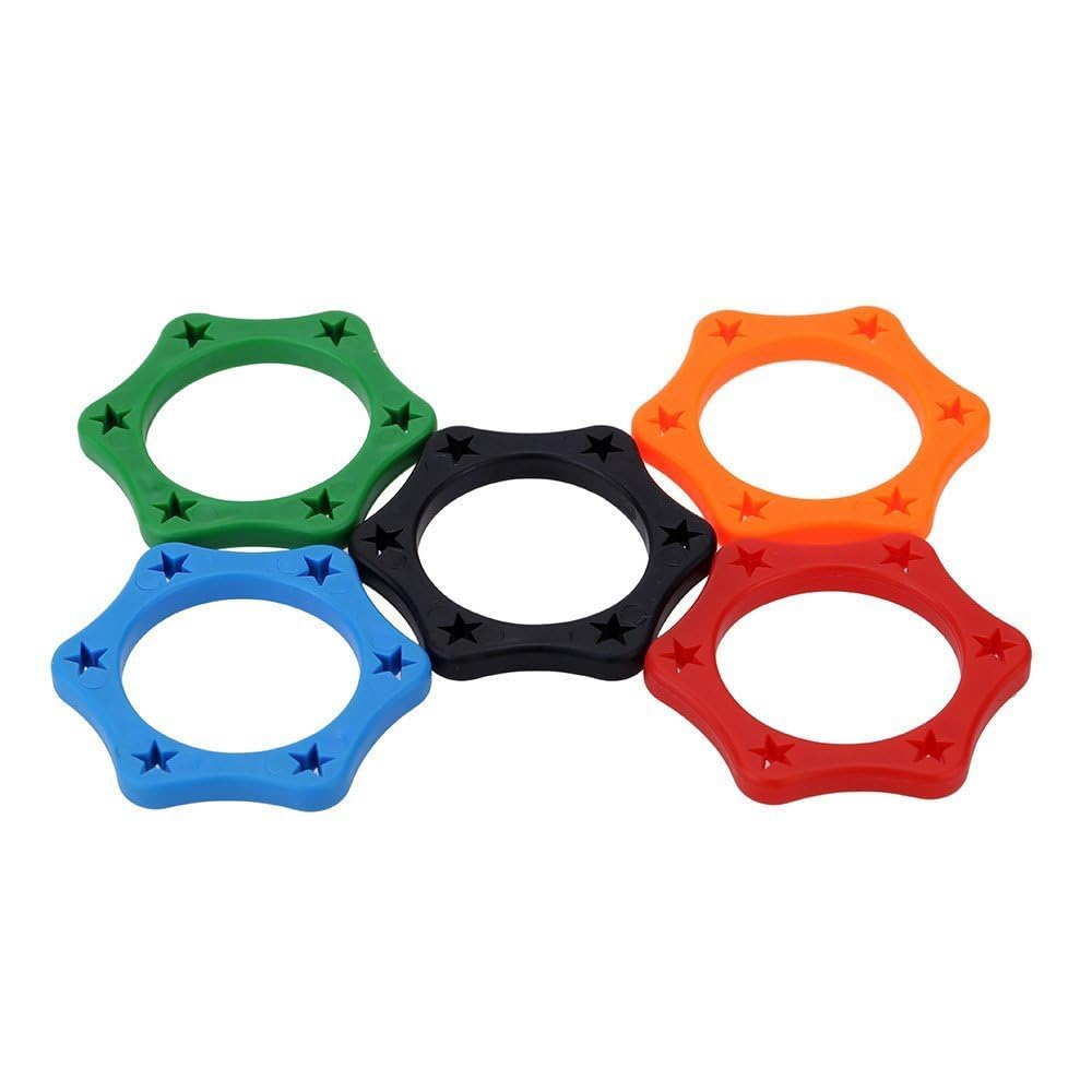 Handheld Microphone Anti-Rolling Protection Rubber Ring for Wireless/Cordless Microphone | Multicolor (5 Pcs)-picture-15