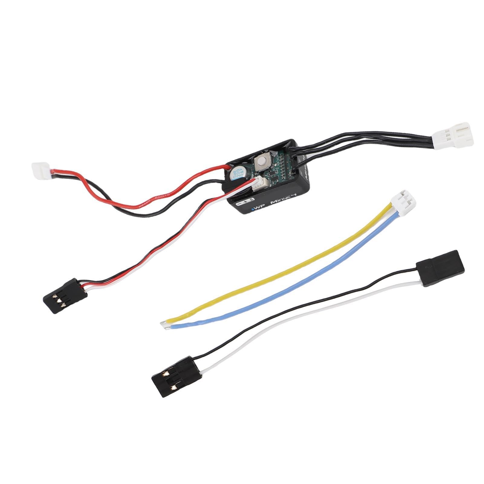 Bezszczotkowy ESC, Elektroniczny Regulator Prędkości LiPo RC 25A 2-3S, Silnik ESC z wodoodpornością IP67 i Zaawansowanym Odprowadzaniem Ciepła, Idealny do Gąsienic w Skali 1/24 1/18 /16