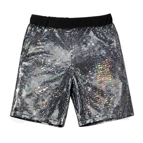 Short de sport court bleu satiné doté d'une ceinture élastique vibrante