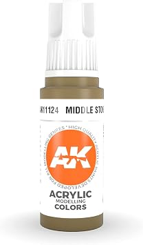 AK Interactive 3rd Gen Acrylic Middle Stone 17ml