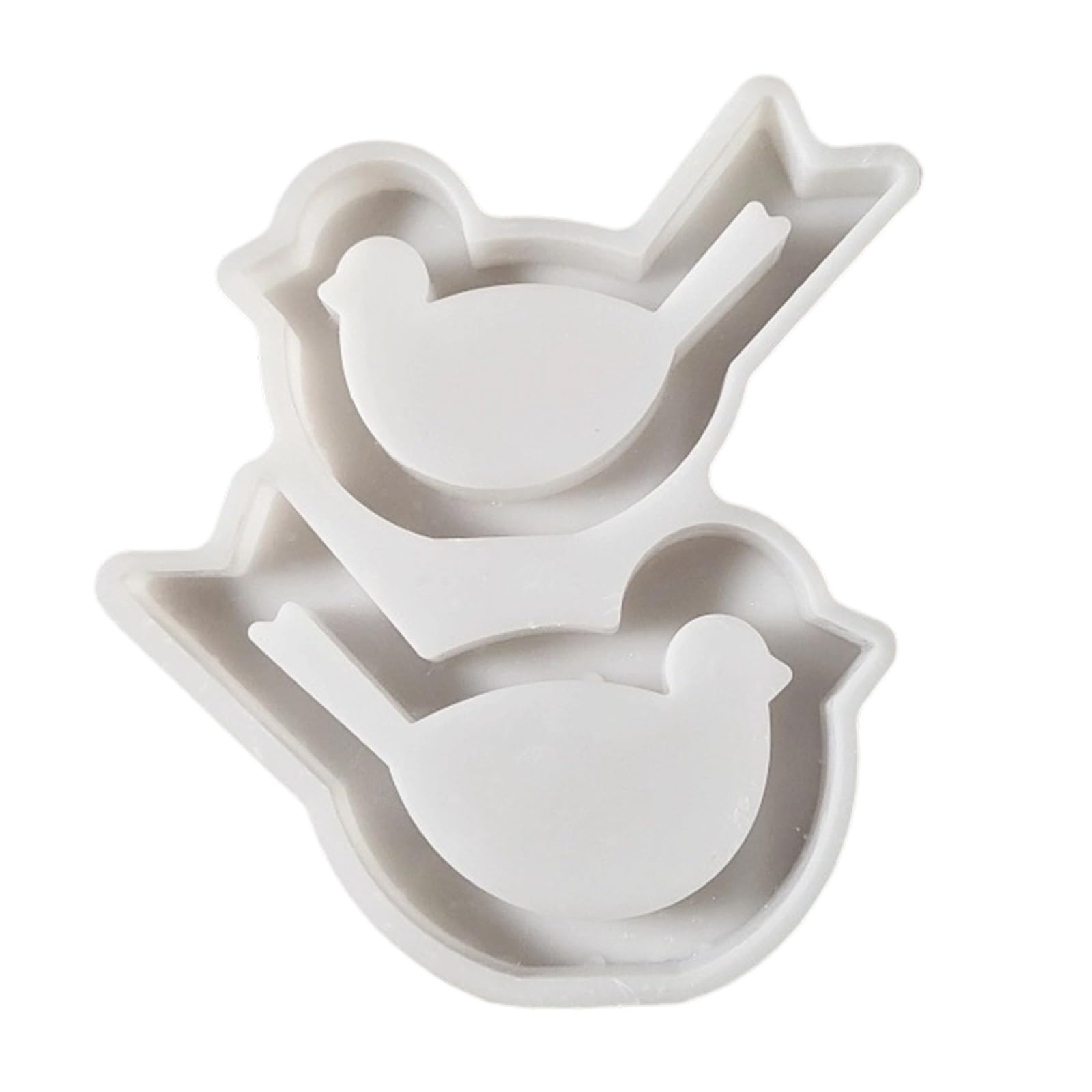 APGLSXY Silicone Hollow Big and Small Bird for Various Handcraft Including Plasters and Soap Making Home Decoration