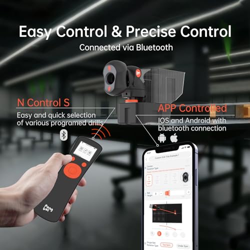 PONGBOT Table Tennis Robot, Portable Ping Pong Machine, APP Control, 264 Built-in Routines, 150-Ball Capacity, Customize Spin/Speed for Solo Training & Coaching, One-Year Warranty