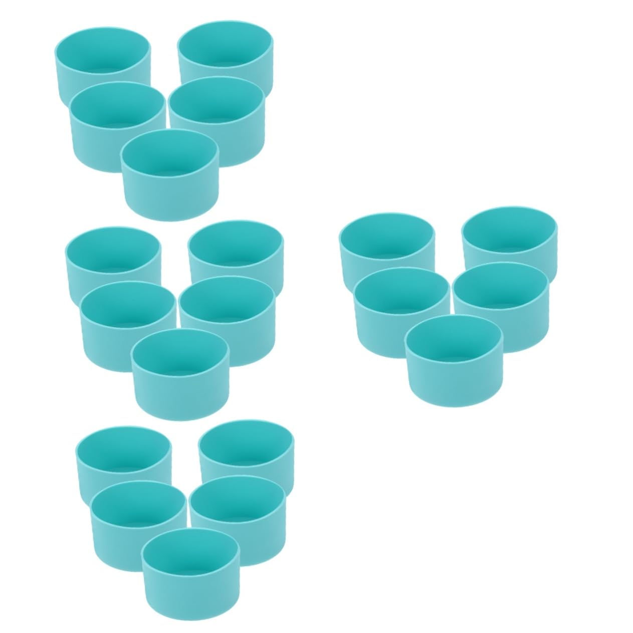 20 Piezas De Funda De Silicona Para Botella Botas Antideslizantes Para Botella Botas De Silicona Para Botella De Agua Botas Para Botella De Agua Protector Inferior De Botella
