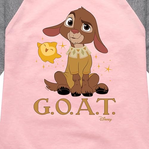 Disney Wish - Valentino Goat - Toddler & Youth Girls Raglan Graphic T-Shirt3
