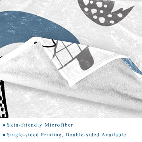 Couverture polaire dinosaure 150x200 cm en microfibre pour lit et canapé
